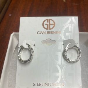 Beautiful small sterling silver hoops